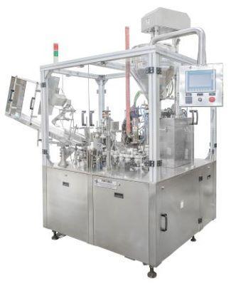 Acute tube filling machine linear type